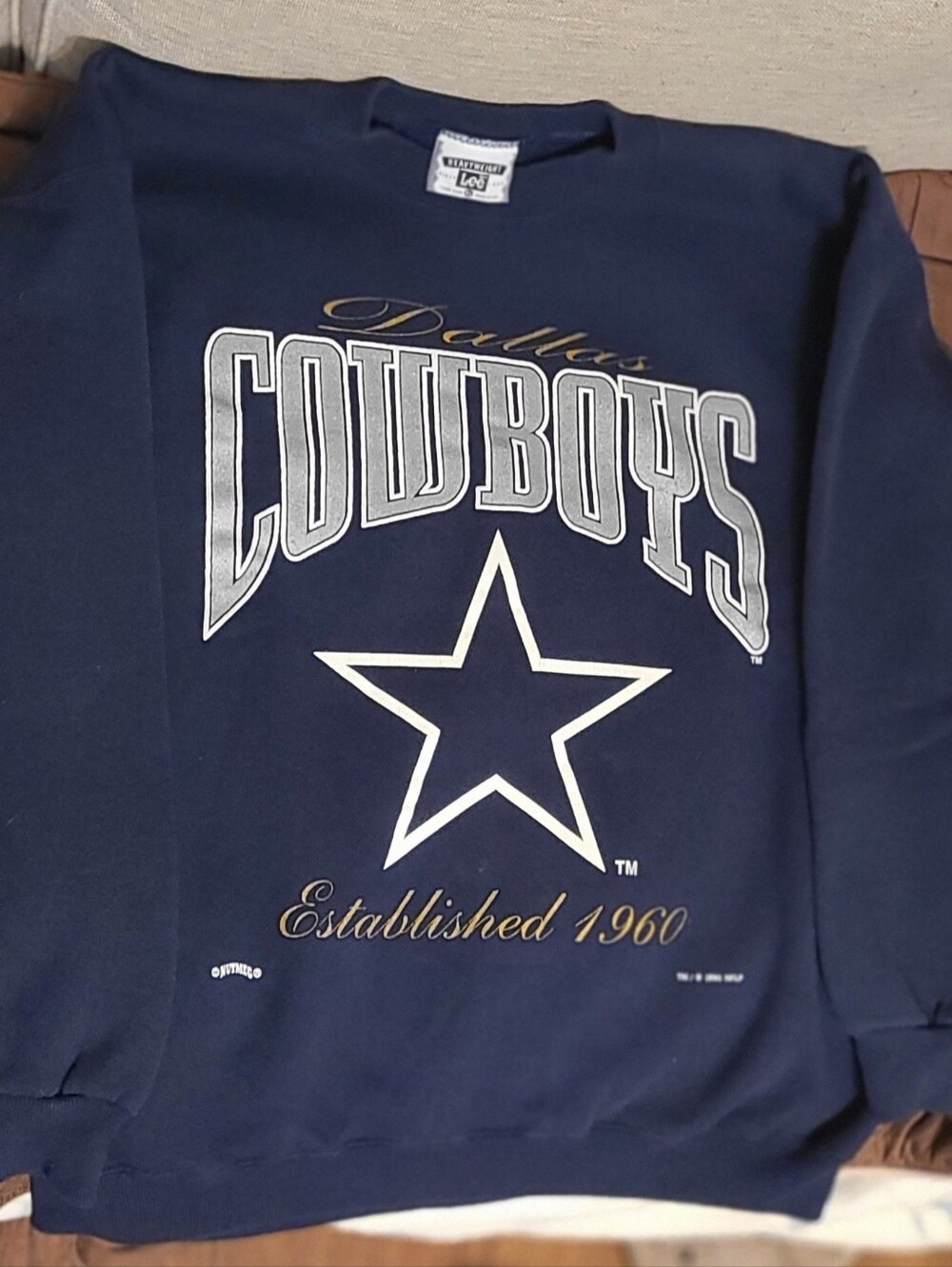 Dallas Cowboys Navy Crewneck Sweatshirt